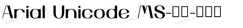 Arial Unicode MS-普通字体转换